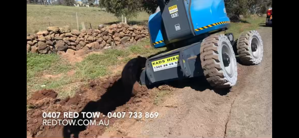 Bogged Knuckle Boom