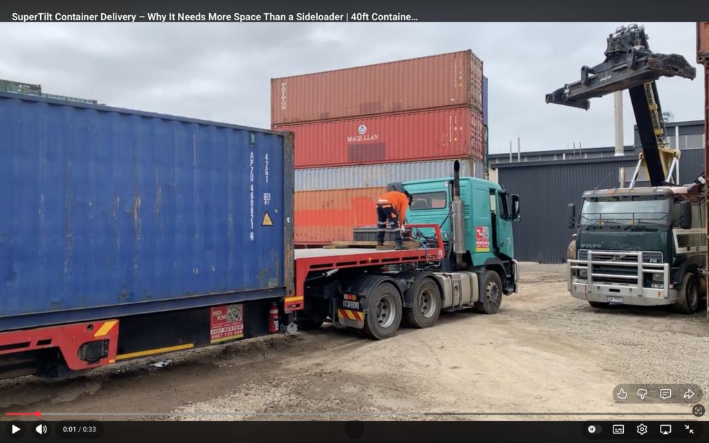 SuperTilt Container Delivery