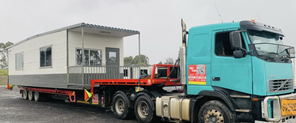 12m portable transported by RedTow.